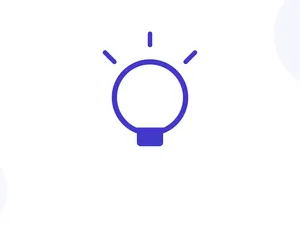 光を放つ電球で、転職活動のヒントやアイデアを表したイラスト
